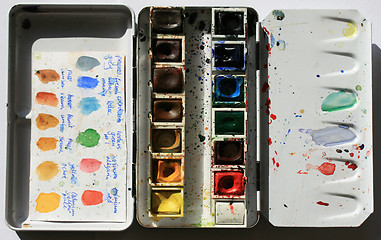 Image showing Watercolors