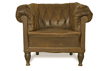Image showing old leather armchair-2