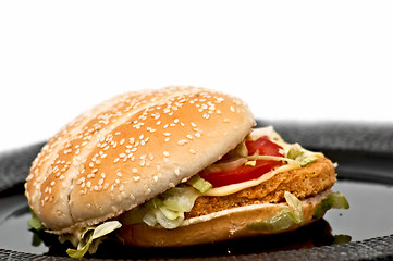 Image showing Chicken burger