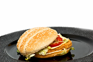 Image showing Chicken burger