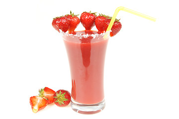 Image showing Strawberry cocktail