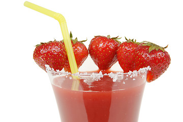 Image showing Strawberry cocktail