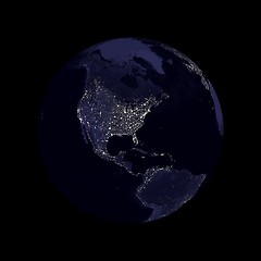 Image showing Earth Globe Lights