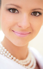 Image showing close-up portrait young girl