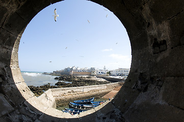 Image showing view of medina and old city essaouira morocco africa