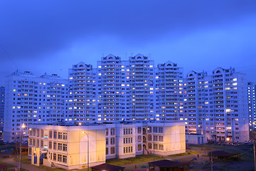 Image showing Russia, Moscow, evening in region Lianozovo