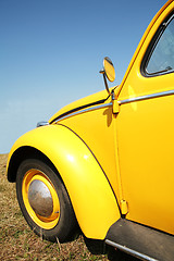 Image showing Old-time Yellow Car 1960's