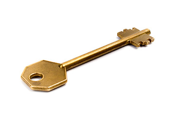 Image showing old golden key