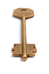 Image showing old golden key