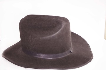 Image showing Black cowboy hat side view