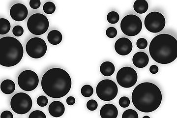 Image showing black balls