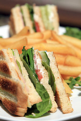 Image showing club sandwich