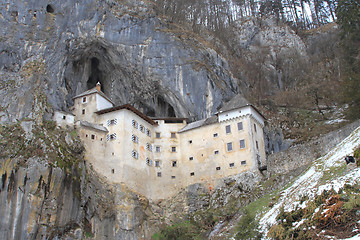 Image showing Predjama Castle in Slovenia