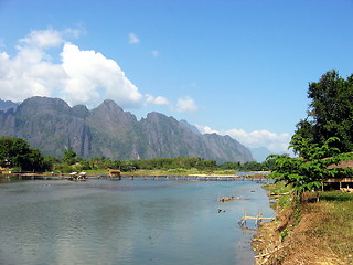 Image showing Natural nature. Vang Vieng. Laos