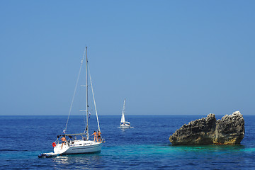 Image showing Sailing yacht