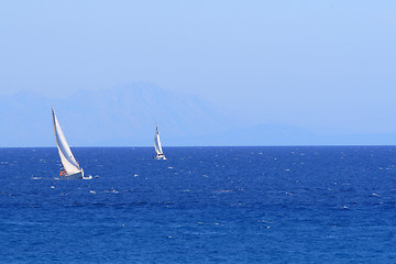 Image showing Sailing yacht