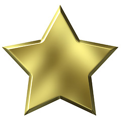 Image showing 3D Golden Star