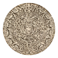 Image showing Aztec Calendar Sun Stone