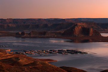 Image showing Lake Powell marina