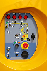 Image showing Crane controls