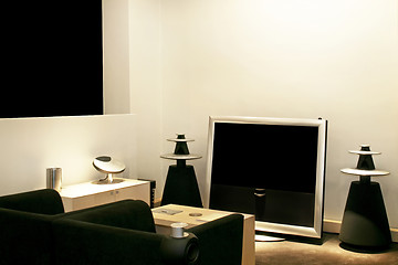 Image showing Big TV set