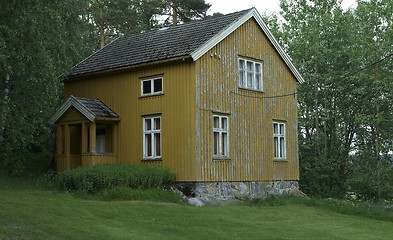 Image showing Yellow wooden house.