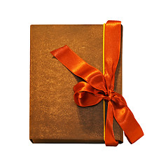 Image showing Notebook bow orange