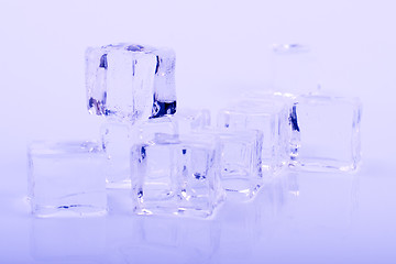 Image showing stack of ice cubes