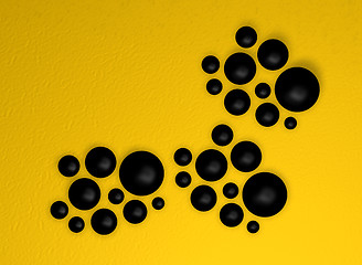 Image showing black balls