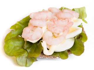 Image showing Homemade Shrimp Sandwich