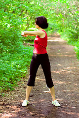 Image showing sporty woman