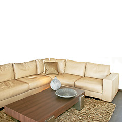 Image showing Beige living isolated