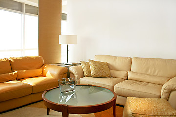 Image showing Leather living room