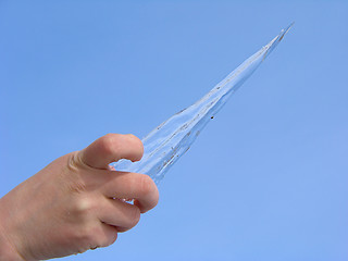 Image showing Icicle in the Hand