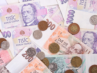 Image showing czech money