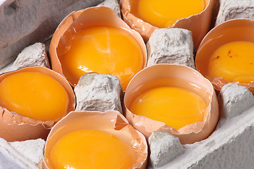 Image showing raw eggs