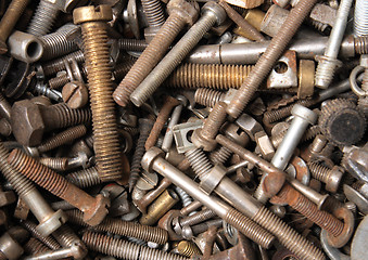 Image showing steel nuts
