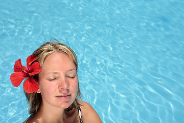 Image showing Woman Sunbathing