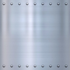 Image showing riveted metal background