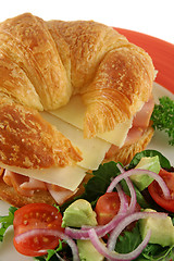 Image showing Cheese And Ham Croissant 2