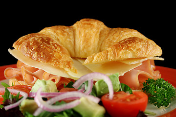 Image showing Cheese And Ham Croissant 5