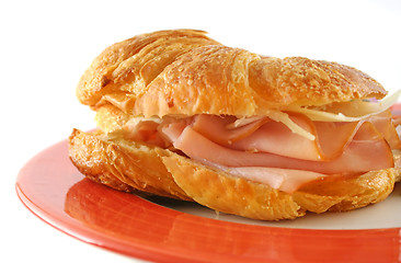 Image showing Ham And Cheese Croissant