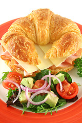 Image showing Ham And Cheese Croissant