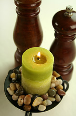 Image showing Candle And Grinders