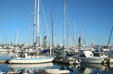 Image showing Yachts At Southport Marina Gold Coast