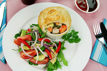 Image showing Chicken And Vegetable Pie