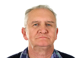 Image showing Mature Man Staring