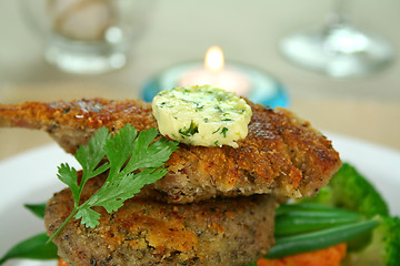 Image showing Crumbed Lamb Cutlets