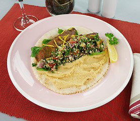 Image showing Middle Eastern Lamb Pita Bread