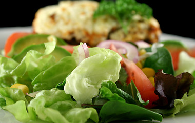Image showing Salad With Moussaka